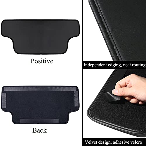XITER 2Pcs Leather Seat Back Kick Protectors Auto Kick Mats for Toyota RAV4 2019 2020 2021 2022 2023 2024 2025 Accessories(Black)