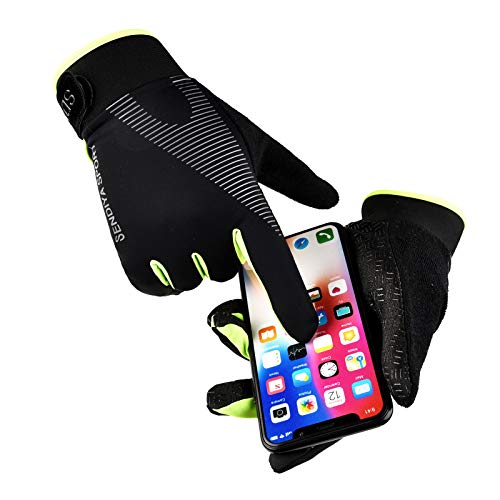 YHT Workout Gloves, Full Palm Protection & Extra Grip, Gym Fishing Fencing Gloves for Weight Lifting, Training, Fitness, Exercise (Men & Women) - color: Green, size: Medium