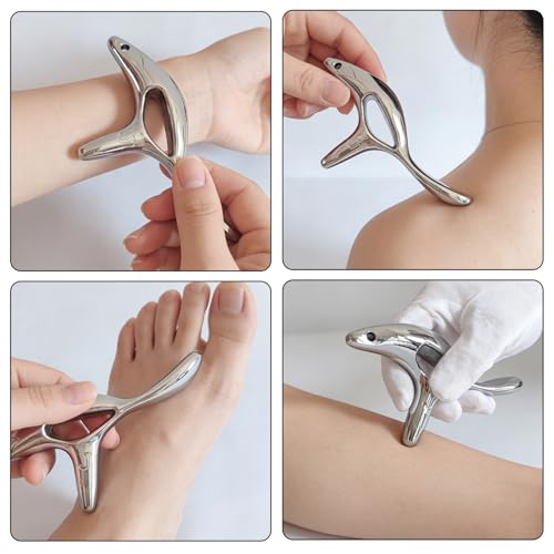 Trigger Point Massage Tool,Thumb Saver Massage Tool for Deep Tissue Massage & Acupressure Body Gua Sha Tool, Muscle Scraper Massager, Thumb Saver Tool, Fascia Blaster for Body Pain Relief