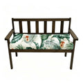 40x20in Outdoor Bench Cushion Waterproof Porch Swing Seat Cushions Floral Thicken Patio Bench Seat Pad White Green - color: White Green