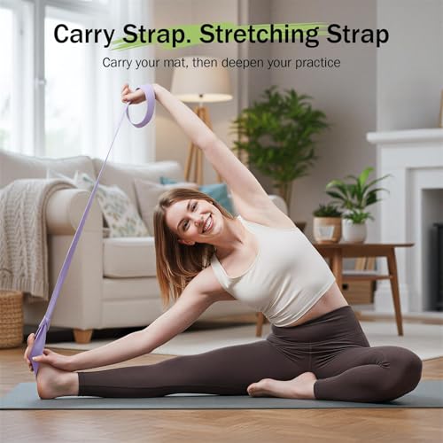 Slim Panda Yoga Mat Straps for Carrying, Adjustable Yoga Mat Carrier Sling Fits All Mats(Mat Not Included) - color: Milky White, size: 72 inches