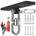 Punching Bag Hanger, 900 LBS Heavy Bag Wall Mount & Ceiling Hanger with 360° Swivel, Thick Steel Boxing Mount for MMA, Muay Thai & Home Gym (Multiple Mounting Options) - color: Ceiling - Flat Bracket