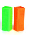 2pcs Pet Hair Remover, Car Carpet Cleaner for Dog & Cat Hair, Interior, Furniture, Sofa - color: Orangegreen