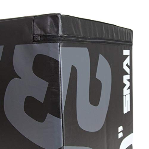 SMAI Plyometric Jump Box: Pro-Duty Foam Plyo Box for Explosive Workouts and Box Squats - Step up Exercise Platform for Safer Conditioning& Training.