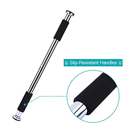 Pull Up for Doorway, Adjustable Door Mounted Chinning Heavy Duty Steel Body Workout Chin Up for Home Gym Exercise Fitness