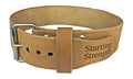Leather Weight Lifting Belt - Hand Crafted In USA – Starting Strength - Powerlifting Support - Single Ply - 3-Inch Wide, 6mm Thick - Stainless Steel Roller Buckle - size: XL, 40-50" Waist size not pants size