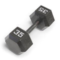 Marcy Cast Iron Hex Dumbbells Collection - Available size from 3-lb to 100-lb, SOLD INDIVIDUALLY - style: 35lbs