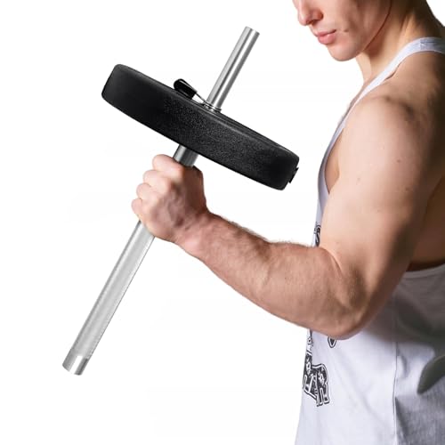 DASKING 4ft/4.9ft Barbell, 2-Inch Olympic Detachable Bar, Portable Strength Training Bar for Weightlifting, Squat, Bench Press, Home Gym, 450LBS, Includes Silent Collars - size: 4.9 Ft