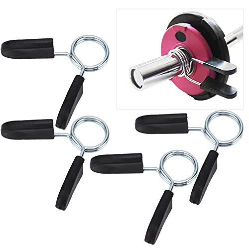 Heavy Duty Barbell Clamp Spring Collar Clips for Secure Weightlifting, Weightlifting Spring Clip, Gym Barbell Lock, Secure Dumbbell Collar Clip (48mm)
