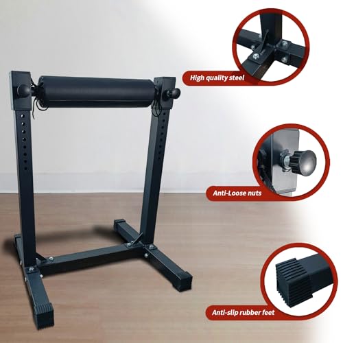 Bulgarian Split Squat Stand, Single Leg Squat Stand, Single Leg Squat Roller, Lower Body Specialty Machine for Home Gym - color: Black