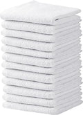 Towel and Linen Mart White Salon Towels, Pack of 12 (Not Bleach Proof, 16 x 27 Inches) Highly Absorbent Towels for Hand, Salon, Gym, Beauty, Spa, and Home Hair Care (White) - color: White