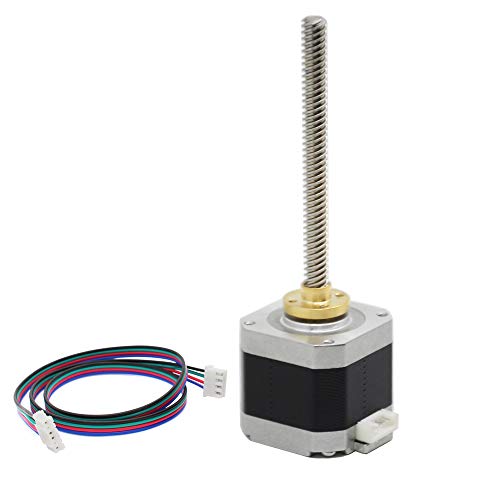 Iverntech NEMA 17 Stepper Motor with Integrated 100mm T8 Lead Screw for RepRap Prusa i3 3D Printers Z Axis or CNC Machine - size: 100-Tr8X8