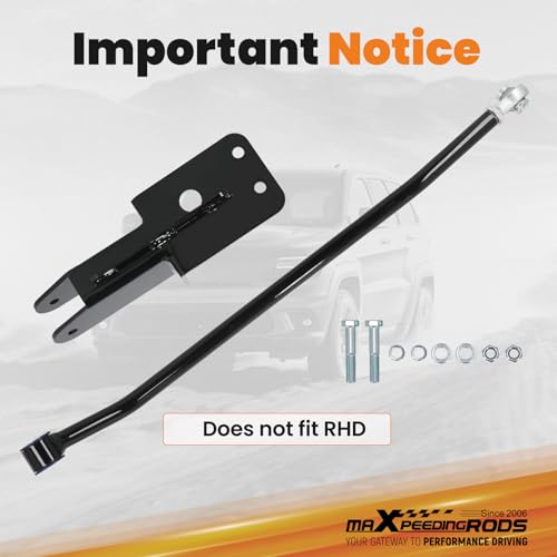 maXpeedingrods Adjustable Front Track Bar for Jeep Cherokee XJ 1984-2001 with 4-6.5" Lift, Panhard Bar Rod with Relocation Bracket - size: for 4-6.5" Lift