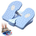 Mini Stepper Trainer, Reinforced Nylon Foot Stepper Exercise Machine Quiet Stair Stepper Foldable Leg Exerciser Peddle for Home Office - color: Blue