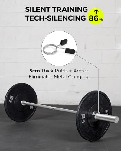 DASKING 4ft/4.9ft Barbell, 2-Inch Olympic Detachable Bar, Portable Strength Training Bar for Weightlifting, Squat, Bench Press, Home Gym, 450LBS, Includes Silent Collars - size: 4.9 Ft