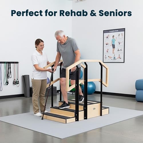 VivaComfort 30-Inch Up & Down Rehab Physical Therapy Steps, 500 LB Bariatric Weight Capacity