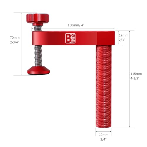 Bench Dog Clamp, 3/4 inch（19mm) Sturdy & Non-marking Bench Dogs Hole Clamp Woodworking Dog Holes Workbench Accessories for Woodworking Clamps Hand Tools - style: Bench Dog Clamps