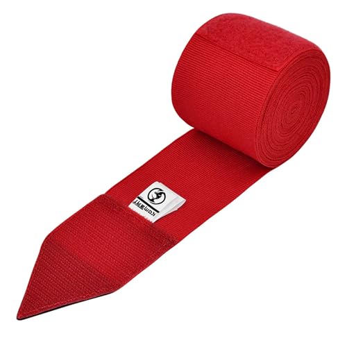 KOMBAT USA 180" Boxing Wraps for Men & Women – Hand Wraps for Boxing Gloves, Muay Thai Wraps, Vendas para Boxeo, Thumb Loop, MMA & Kickboxing Hand Wraps Boxing Training Gear - color: Red