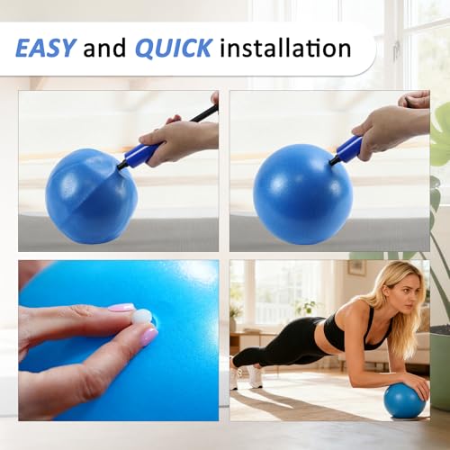Hip and Core Resistance Loop Bands for Glute Workouts and Stretching | Resistance loop system designed for hip, core, and glute stretching, fitness, and workout routines - color: 3pcs Set and 1 mini Yoga Ball