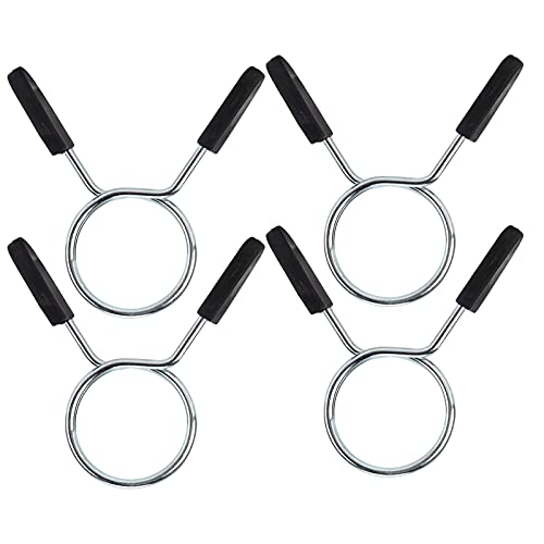 Heavy Duty Barbell Clamp Spring Collar Clips for Secure Weightlifting, Weightlifting Spring Clip, Gym Barbell Lock, Secure Dumbbell Collar Clip (48mm)