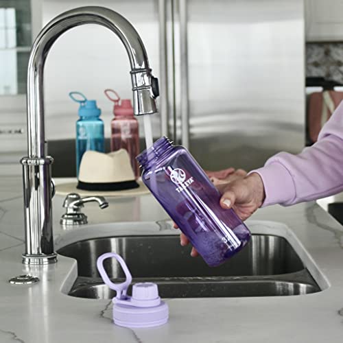 Takeya Tritan Sport Water Bottle with Spout Lid - BPA-Free & Dishwasher-Safe Water Bottle - Reusable Bottle with Lid Handle - Simple Leak-Proof Water Bottle - 24 oz, Stormy Black - color: Stormy Black, size: 24 Ounces