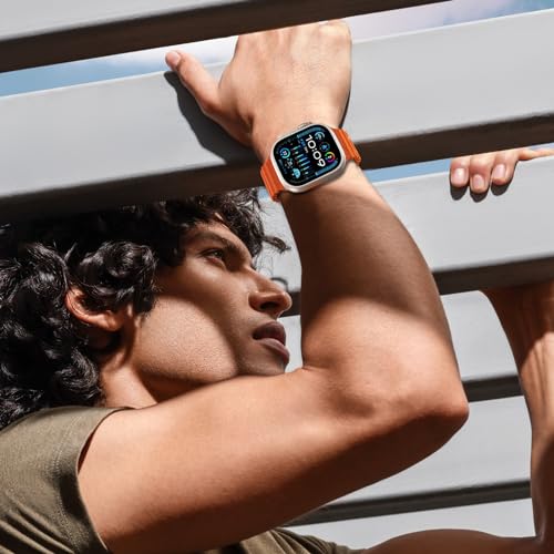6 Pack Sport Band - Compatible with Apple Watch Ultra 2/Ultra Bands 49mm 45mm 44mm Men Women,Breathable Trail Loop+Alpine Loop+Ocean Bands for iWatch Ultra 2/Ultra Series 10 46mm SE 9/8/7/6/5/4 - color: 6-Color-2