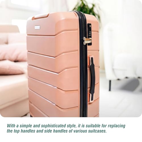 Luggage Replacement Handle, Suitcase Spare Grip, Travel Bag Repair Part | Ergonomic grip design, sturdy construction, comfortable hand feel, suitable for luggage repair and travel bag replacement - style: RB-004 Rose Gold