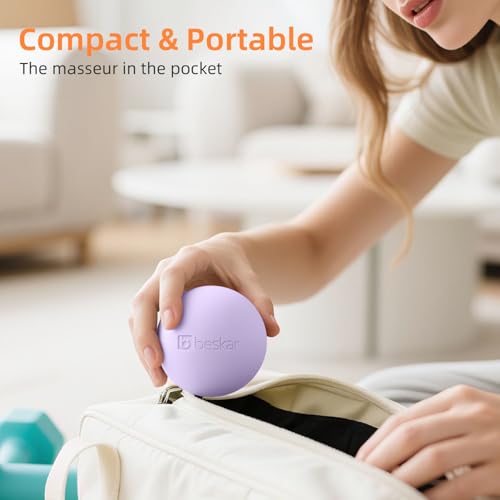 Massage Lacrosse Balls for Myofascial Release, Trigger Point Therapy and Yoga Therapy, Foot Massage Ball to Relieve Plantar Fasciitis Purple - color: Purple