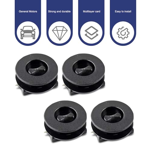 WZP 4PCS Car Carpet Fixing Clips, Plastic Interior Floor Mat Fasteners, Auto Carpet Retainers, Non-Slip Car Mat Fixation Clamps, Universal for Most Vehicles (Black)