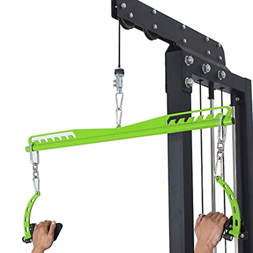 Adjustable Lat Pull down Bar, Cable Machine Attachments for Gym, Home Gym Fitness T-bar Row Pulldown Attachments, Lat Pull Down Machine Wide Grip Neutral Grip Handle - color: SP-2PCS BAR