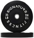 Signature Fitness 2-Inch Cast Iron Barbell Set, Including Multiple LBS Weight Plates and 6FT Barbell Set, Multiple - size: 35 lbs