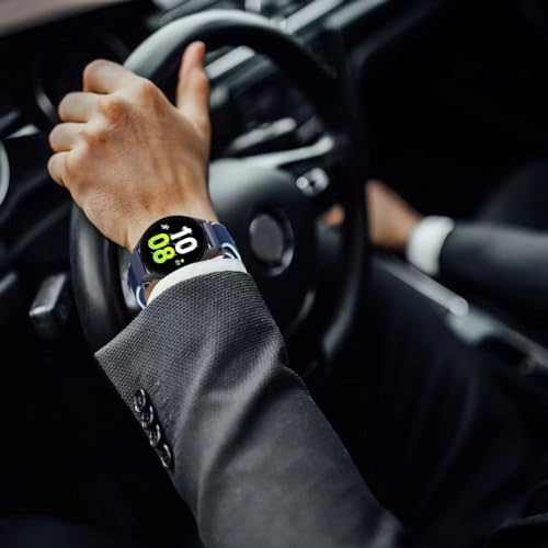 Nylon Band Compatible with Samsung Galaxy Watch 7/FE/6/5 Pro 4 3/Watch 4 6 Classic/Active/Gear S2 S3 Frontier Band, 20mm 22mm Sport Loop Strap for Galaxy Watch 47mm 43mm 45mm 40mm 44mm 42mm 46mm 41mm - color: Trail- Black, size: 20mm