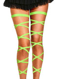 Rave Leg Wraps Elastic Garter Plus Size Leg Straps Music Festivals Outfits for Women - color: Green