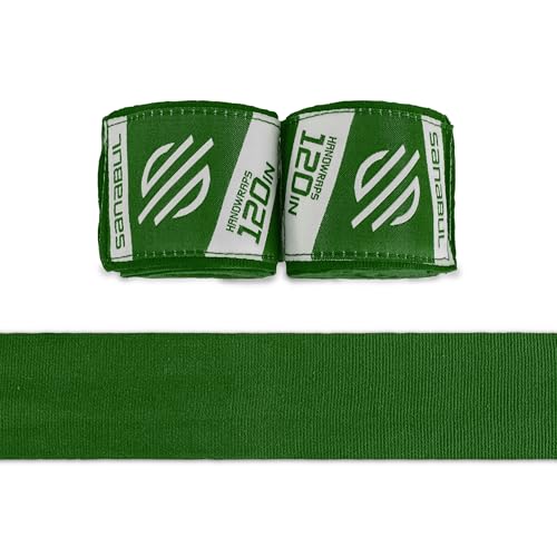 Sanabul Elastic 120 inch Boxing Hand Wraps Kickboxing Handwraps for Boxing Gloves for Men, Women, and Kids Muay Thai MMA Hand Wraps