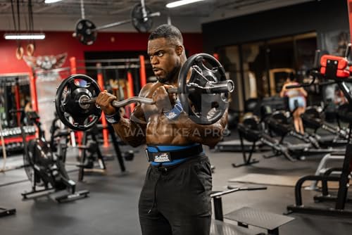 Schiek Sports Model 1907 Platinum Edition Ultimate Grips - 3 in 1 Weight Lifting Straps Wrist Wraps and Grip Pads - color: Blue, size: Medium