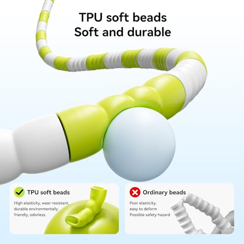 Adjustable Dual-Bearing Jump Rope with Soft TPU Beads – Tangle-Free, Smooth-Spinning, Durable for Indoor/Outdoor Cardio, for Kids & Adults - color: Pink