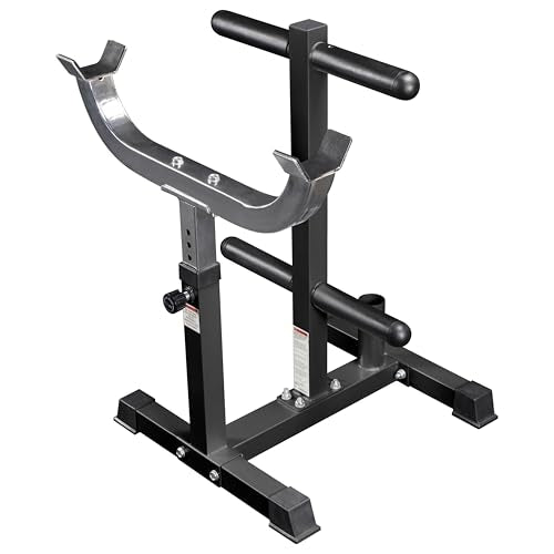 Valor Fitness Adjustable Standing Curl Station – Home Gym Arm Training Equipment for Preacher Curls with Barbell and Olympic Plate Support