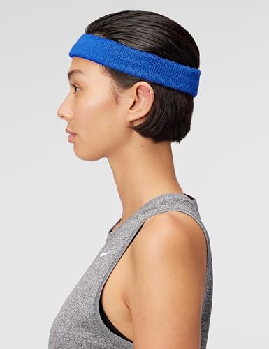 Nike Unisex Adult Swoosh Classic Headband - color: Game royal/white
