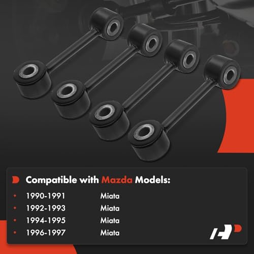 A-Premium Front & Rear Sway Bar Link Stabilizer Bar End Link Kit | Compatible with Mazda Miata 1990-1997, Set of 4