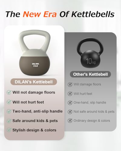 Soft Kettlebell, Safe Strength Training Kettle bell, Cushioned Impact-Resistant Base and Anti-Slip Grip Weight, Kettlebells Set for Home Workouts and Men/Women/Beginners,With Non-slip Gloves - color: Chic Brown