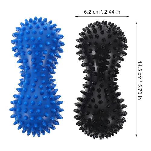 VILLCASE Peanut Rehabilitation Massager Hedgehog Massage Balls for Soles 2-Pack Foot Massage Balls Spiky Acupressure Roller for Feet Legs Shoulders Yoga Travel