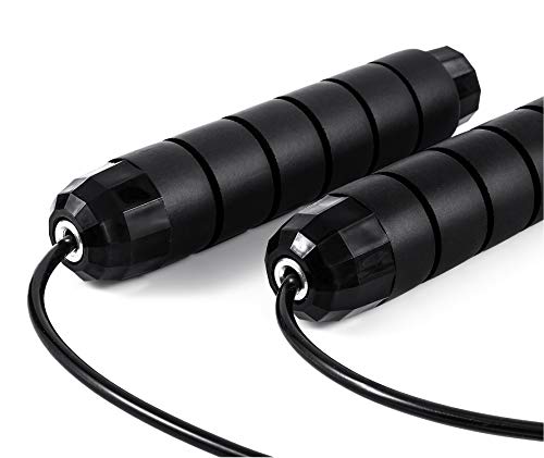 BOOMIBOO Jump Rope, Adjustable Jump Ropes,Skipping Rope Tangle-Free Rapid Speed with Ball Bearings for Women Men Kids,Exercise & Slim Body Jumprope at Home School Gym - color: Green+Red