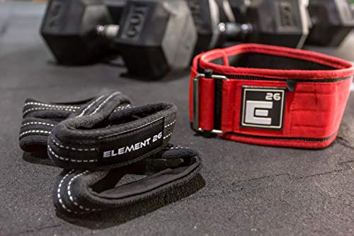 Element 26 Padded Figure 8 Lifting Straps for Deadlifts | Weightlifting Straps for Deadlifts, Farmers Carry Walks, Barbell Rows, Premium quality 100% cotton - size: Medium