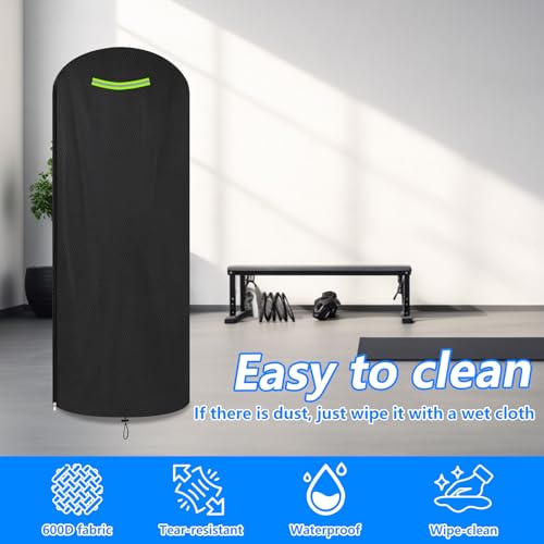 Boxing Bag Cover，80inch Protective Cover for Indoor and Outdoor Freestanding Punching Bag/Stand Kickboxing Bags,600D Heavy Duty Waterproof/UV/, All-Weather, Black,30 * 80in