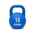Steel Competition Kettlebells by Steve Cotter - Hard-Wearing Crack-Resistant Powder Surface Coating, 34mm Steel Handle with Non-Slip Super Textured Powder Coating Grip - Avail 6kg - 32kg - color: h) 14kg - Blue