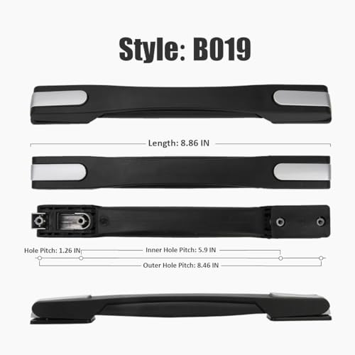 Luggage Handle Replacement Suitcase Handle Repair Grip for Travel Bag B019 | Comfortable grip design, easy mounting, ideal for restoring damaged handles on suitcases, luggage cases, and travel gear - color: B019