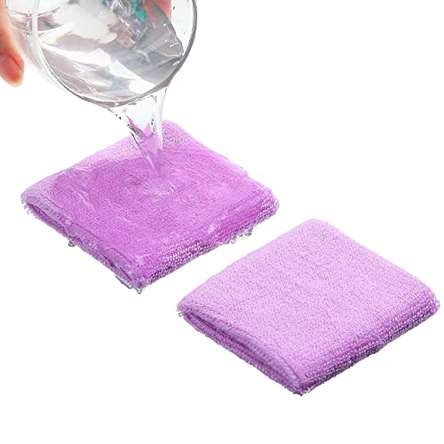 Willbond Wrist Sweatbands, Sports Sweatbands for Competition, Sweat Absorbent, for Basketball, Tennis, Football, Running and Work (Pack of 6) - color: Fresh Purple