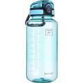 Fanhaw 32 Oz Clear Tritan Water Bottle, BPA-Free & Leak-Proof, Wide Mouth with Anti-dust Chug Lid, Reusable Plastic Bottle for Gym, Travel, School & Office, Back to School Essentials (Baby Blue) - color: Baby Blue, size: 32 Ounces
