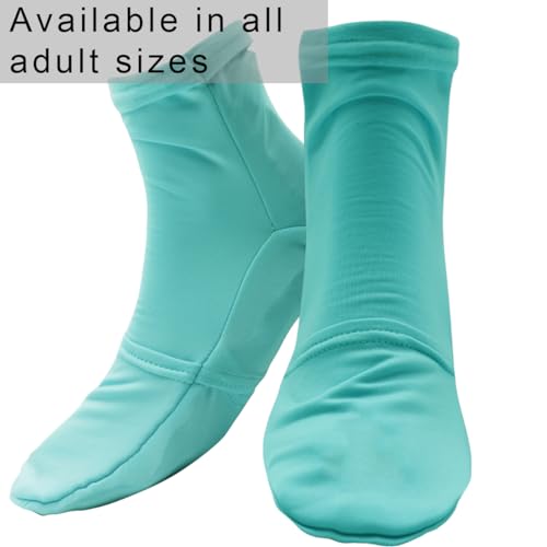 Reusable Cold Therapy Socks, Ice Pack for Feet Heels Injuries Swelling, Hot and Cold Therapy Socks for Plantar Fasciitis Neuropathy Chemotherapy Pain Relief for Foot Ankle (Green) - color: Green