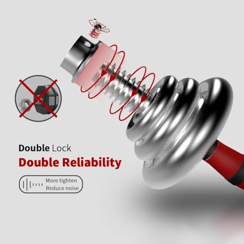Adjustable Dumbbell Set 44lb/66lb/110lb Home Weight Lifting Professional Dumbbell for Body Workout Home Gym with Carrying Bag Silver - size: 44 lbs